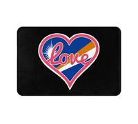 Door Mat I Love Marshall Islands Flag Entrance Mats 40X60CM