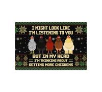 Door Mat I'm Thinking About Getting More Chickens Funny Doormat