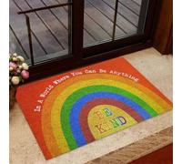 Door Mat In A World Where You Can Be Anything Be Kind LGBT Support Doormat