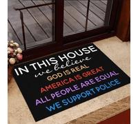 Door Mat In This House We Believe Doormat,