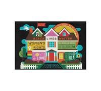 Door Mat In this house we believe Doormat Black Lives Matter - Women's Rights Are Human Rights Doormat