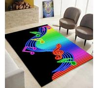 Door Mat Indoor 3D Music Notes Bath Rugs Floor Rug Absorbent Carpets Floor Doormats Home Decor Funny Mat Cute Rugs For Kitchen Bathroom Indoor 80 X 160 Cm -23937106638