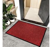 Door Mat Indoor 60 x 150 cm Non-Slippery Heavy Duty Stylish & Large Rubber Non-Slip Doormats Inside for Back & Front Door, Patios, Red