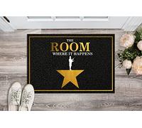 Door Mat Indoor Entrance Porch Welcome Flannel Bathmat Cool Teacher Doormat Home Decor The Room Where It Happens Home Decor Housewarming Decor 23.6x15.7 Inch