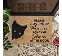 Door Mat Indoor Entrance Porch Welcome Flannel Bathmat Please Leave Your Worries And Your Shoes Doormat Home Decor Home Decor Housewarming Decor 36x24 Inch