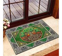 Door Mat Indoor Entrance Porch Welcome Funny Non-Slip Doormat Celtic Border Irish Doormat Home Decor Home Decor Housewarming Decor 23.6x15.7 Inch