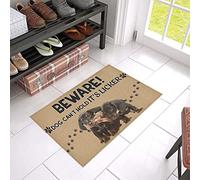 Door Mat Indoor Entrance Porch Welcome Funny Non-Slip Doormat Dachshund Beware Design Pattern Doormat Home Decor Home Decor Housewarming Decor 36x24 Inch