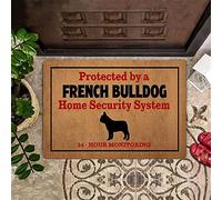 Door Mat Indoor Entrance Porch Welcome Funny Non-Slip Floor Mat Love Pet Doormat Home Decor French Bulldog Home Security System Home Decor Housewarming Decor 23.6x15.7 Inch
