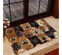 Door Mat Indoor Entrance Porch Welcome Funny Non Slip Rugs A Bunch Of Chow Chows Doormat Home Decor Housewarming Decor 36x24 Inch