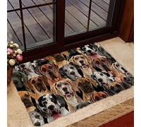 Door Mat Indoor Entrance Print Welcome Flannel Funny A Bunch Of Great Danes Doormat Home Decor Housewarming Gift