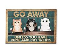 Door Mat Indoor Entrance Print Welcome Funny Doormat Cool Doormat Home Decor Go Away Unless You Have Wine and Cat Treats Home Decor Housewarming Gift-40x60cm