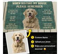 Door Mat Indoor Entrance When Visiting My House Please Remember Custom Name Custom Photo Doormat personalized gifts Home Decor Housewarming Gift