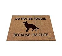 Door Mat Indoor Outdoor Mat Soft Entrance Door Mats Non-Slip Floor Mat For Front Back Door Entry Bedroom 40X60Cm Shepherd German Puppy - Do Not Be Fooled Because I'M Cute