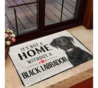 Door Mat Its Not A Home Without A Black Labrador Dog Doormat