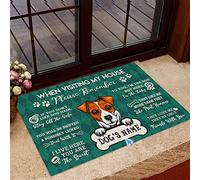 Door Mat Jack Russell Terrier Rug, Jack Russell Terrier Entrance Door Mats Dirt Trapper Utility Floor Mat For Outside Bathroom Courtyard 40X60Cm