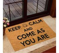 Door Mat Keep Calm And Come As You AreFunny Front DoormatOutdoor Entry Mat