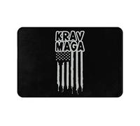 Door Mat Krav Maga American Flag Entrance Rug Soft Floor Mat Non-Slip Entrance Matting For Living Room Indoor Outdoor 40X60CM