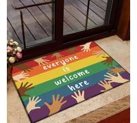 Door Mat LGBT Everyone Is Welcome Here Doormat
