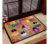 Door Mat LGBT Hate Has No Home Here Halloween Funny Doormat
