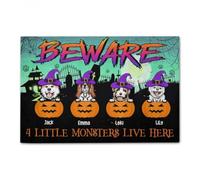 Door Mat Little Monsters Live Here Custom Welcome Beware Doormat