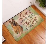 Door Mat Live Like Someone Left The Gate Open German Shepherd Doormat