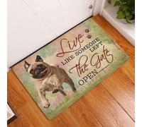 Door Mat Live Like Someone Left The Gate Open Pug Doormat