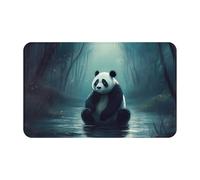 Door Mat Lonely Panda Entrance Matting Non-Slip Floor Mat Soft Entrance Rug For Living Room Indoor Kitchen 40X60CM