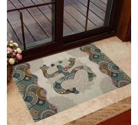 Door Mat Mandala Frog - Puerto Rican Doormat
