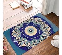 Door Mat Mandala Greek Evil Eye Symbol 40X60Cm Entrance Door Mats Funny Indoor Outdoor Mat Utility Floor Mat For Entry Bedroom Hallway