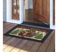 Door Mat Merry Christmas Camper Primitive Doormat