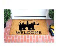 Door Mat Mills Bear Country Easy Clean Welcome DoorMat
