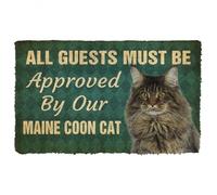 Door Mat Must Be Approved By Our Maine Coon Cat Custom Doormat