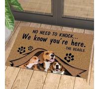 Door Mat No Need To Knock We Know Here The Beagle Doormat