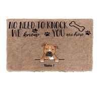 Door Mat No Need To Knock We Know You Are Here Personalize Doormat