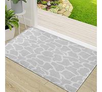 Door Mat,Non-slip Barrier Mats for Indoor and Outdoor,Gray Africa Giraffe Light Grey Abstract Safari African,Absorbent Entrance Rug Machine Washable Floor Mat Carpet 50x80cm