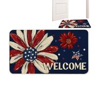 Door Mat - Non Slip Entry Rug for Indoor Outdoor Use | Absorbent Polyester with Rubber Backing, Dirt Trapping Floor Mat for Home Entrance Kitchen Bathroom Porch Welcome Area