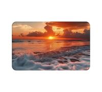 Door Mat Non-Slip Welcome Mats Washable Front Door Mat The Beach Sunset Doormat Kitchen Rugs for Entryway Absorbent Doormat Indoor Outdoor Entrance Mats for Bedroom Kitchen Porch 80 x 49 cm