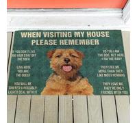 Door Mat Norfolk terrier's Rules Doormat