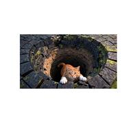 Door Mat - Optical Illusion Rug for Entryway Style | Easy Clean Abstract Design, Non Slip Backing Feature, Indoor Floor Use for Bedroom Guesthouse Apartment Dorm Living Space