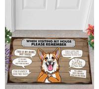 Door Mat Pembroke Welsh Corgi Please Remember This Is My Home Funny Doormat