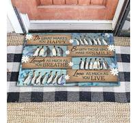 Door Mat Penguin Do What Makes You Happy Doormat