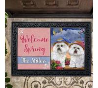 Door Mat Personalized Bichon Frise Soulmates Doormat