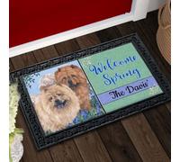 Door Mat Personalized Chow Chow Meadow Doormat