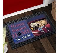 Door Mat Personalized Pug Goodnight Sweetheart Doormat