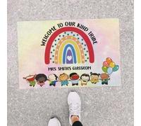 Door Mat Personalized Welcome To Our Kind Tribe Classroom Doormat