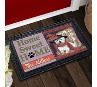 Door Mat Personalized West Highland Terrier Mae West Doormat