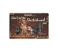 Door Mat Please Dont Let The Dachshund Out Doormat, Gift For Dachshund Dog lovers