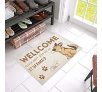 Door Mat Please Don't Step On My St Bernard Printed Doormat