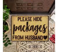 Door Mat Please Hide Packages From Husband Funny Indoor And Outdoor Doormat