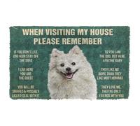 Door Mat Please Remember American Eskimo Dogs House Rules Custom Doormat